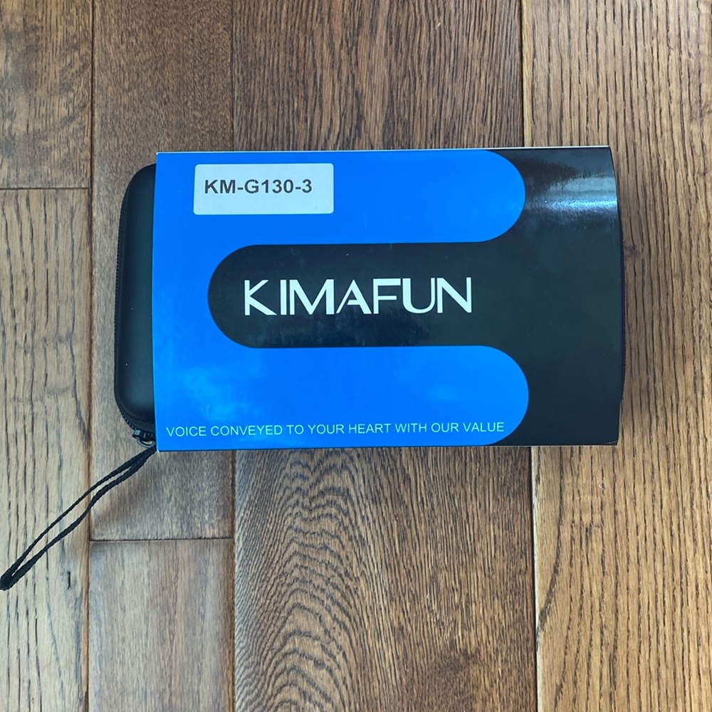 KIMAFUN Wireless Lavalier Microphone System, 2.4G Wireless Lapel Mic